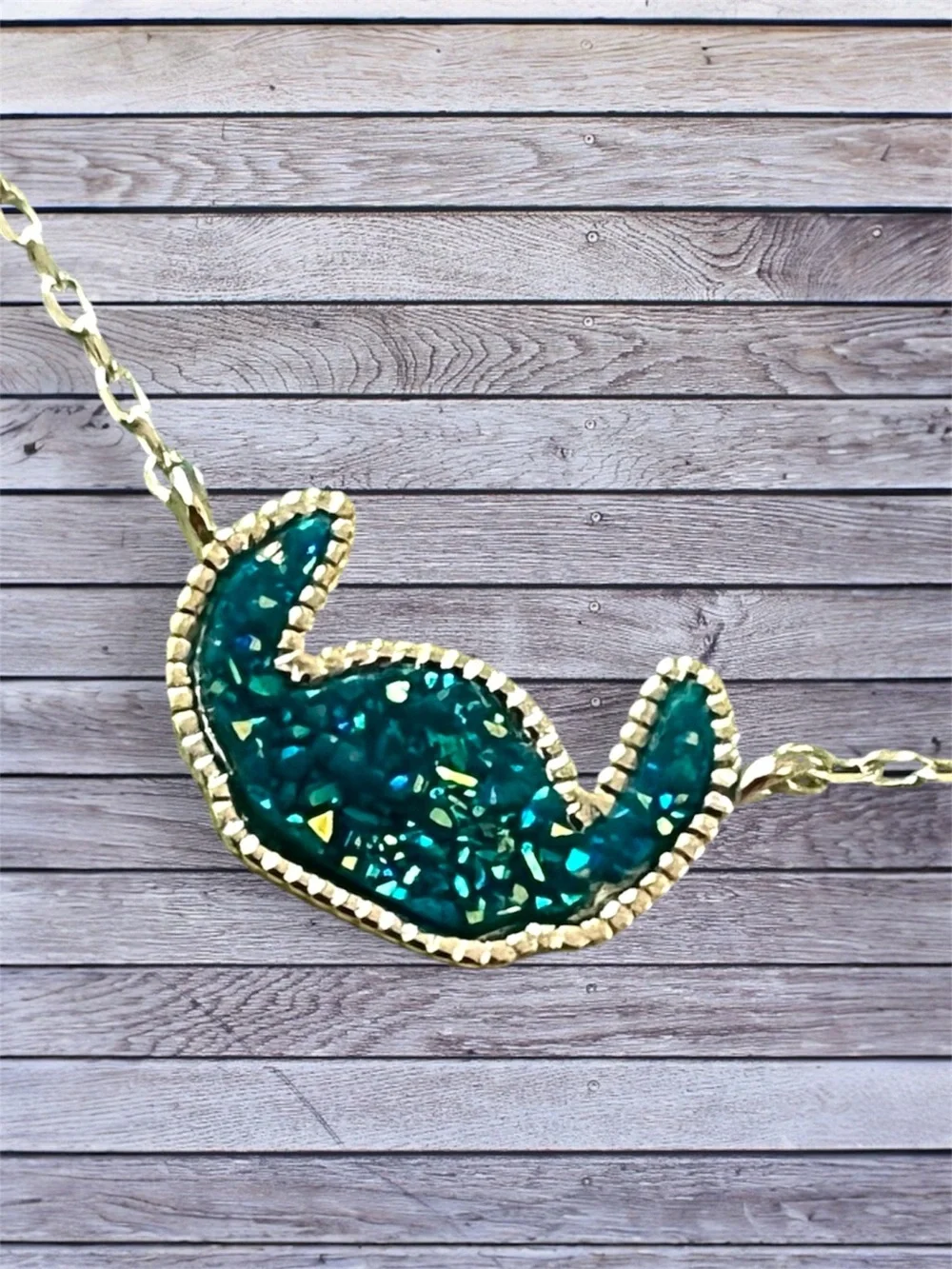 NEW Disney Stitch Sterling Silver Teal and Silver Sparkling Pendant Necklace